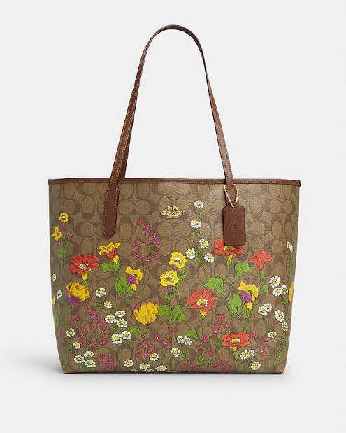 Coach City Tote In Signature Canvas