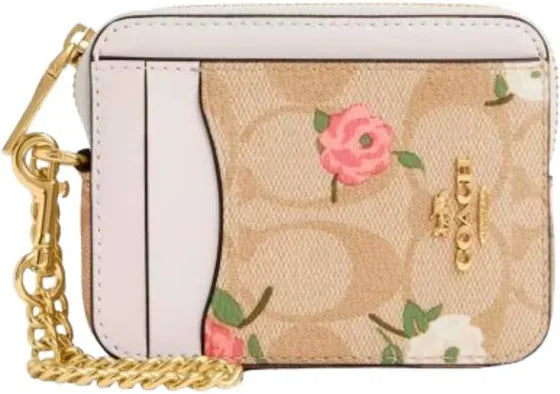 Coach zip card case