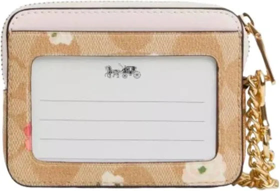 Coach zip card case