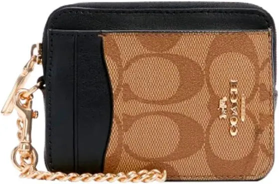 Coach zip card case