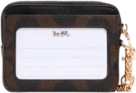 Coach zip card case