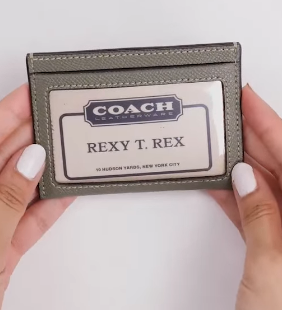 Coach Slim Id Card Case Con Puffy Diamond Quilting