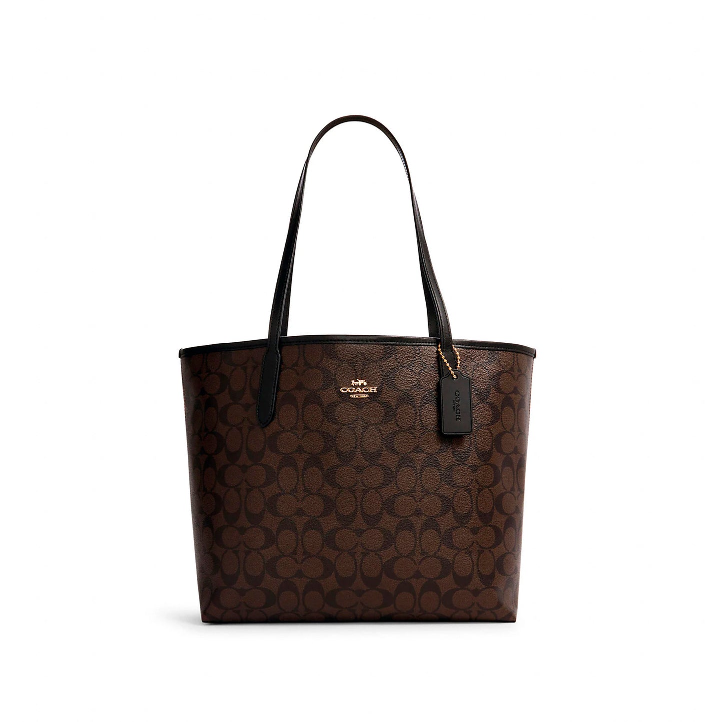 Coach City Tote In Signature Canvas