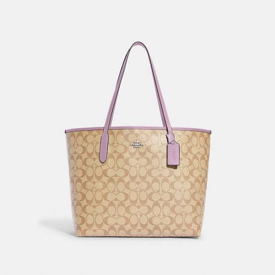 Coach City Tote In Signature Canvas